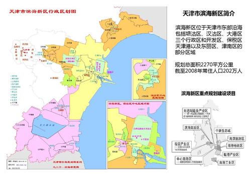 滨海新区行政区划介绍 滨海新区划分图