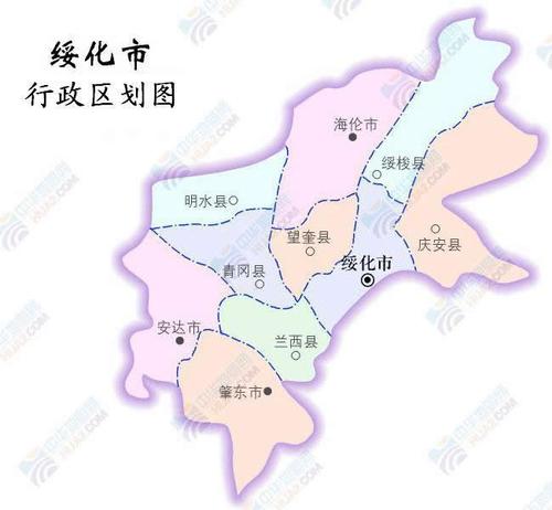 绥化市行政区划代码 绥化街道办事处划分