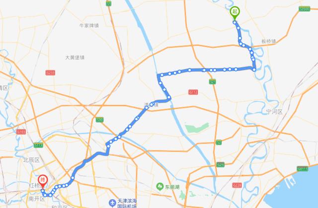 天津751路公交车路线图