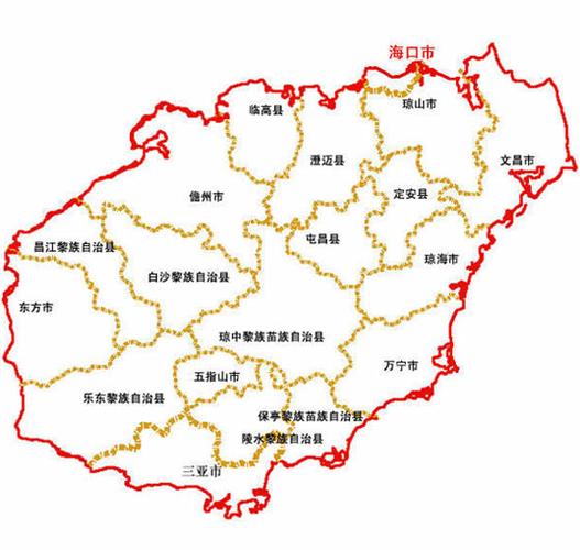 海南省省直辖县级行政区划特产 海南行政区