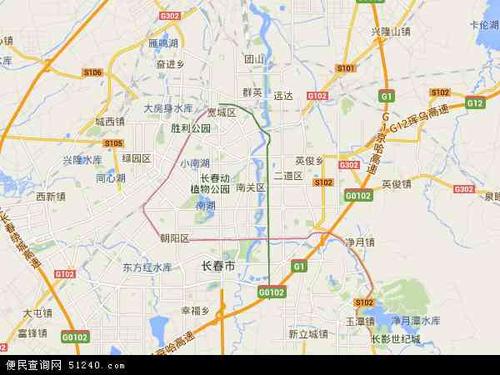 吉林省长春市南关区行政区划代码|人口|面积|邮编 长春市南关区街道划分地图