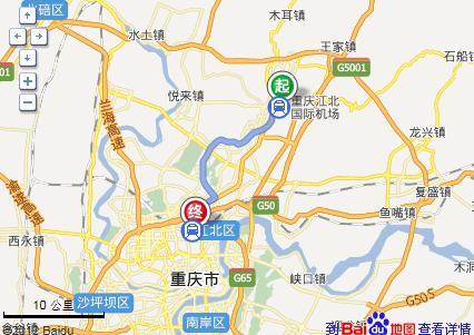 天津到江北区多少公里 江北到重庆市区有多远