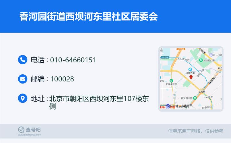 北京市朝阳区香河园街道各社区居委会地址和联系电话