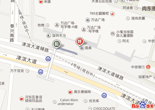天津912路公交车路线图 公交912经过的站点有哪些