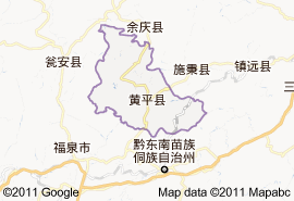 黔东南州黄平县行政区划介绍 贵州黄平县地图