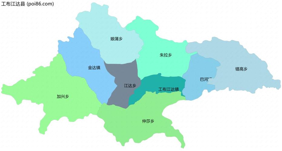 林芝市工布江达县行政区划介绍 林芝行政区划地图