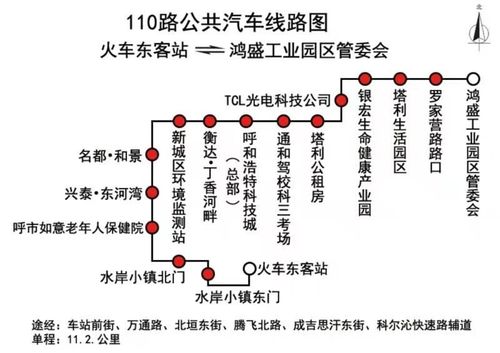 锡林郭勒盟专110路公交车路线图 110路公交车路线路线查询