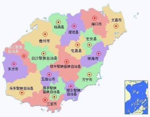 海南省有哪些地级市 海南省有多少个市和县