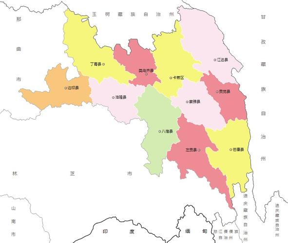 昌都市类乌齐县行政区划介绍 昌都市行政地图
