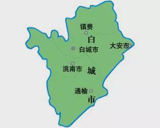 吉林省白城市行政区划代码|人口|面积|邮编 白城市行政区划地图