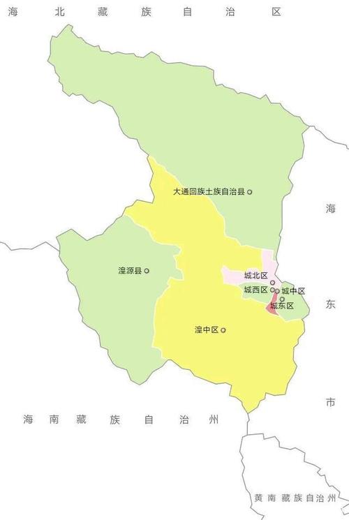 西宁市概况 西宁市行政区划概况和简介 青海省西宁市地图高清版