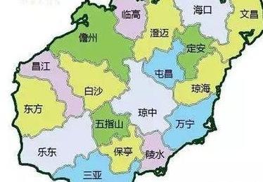 海南省直辖县级行政区划面积 海南各市县面积大小