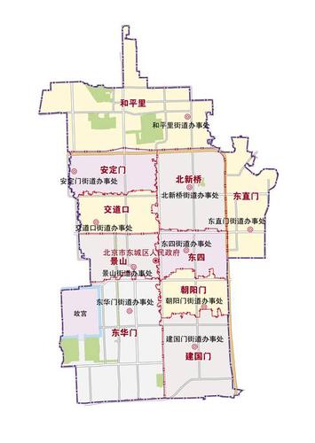 东城区行政区划介绍 东城区范围地图