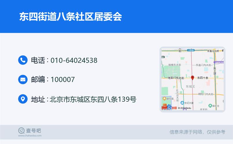 北京市东城区东四街道各社区居委会地址和联系电话