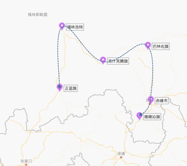 锡林郭勒盟T60路公交车路线图 锡林浩特市公交车路线图