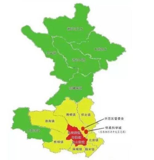 北京市怀柔区行政区划代码 怀柔区街道划分图